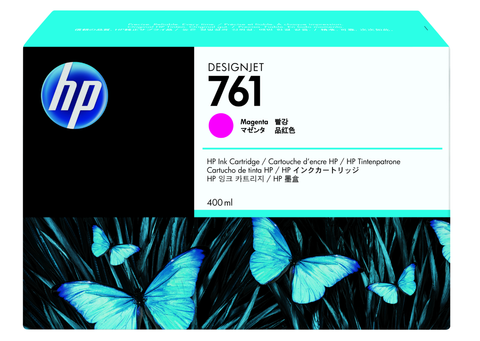 NEW OEM Designjet T7100 HP 761 Magenta Ink Cartridge 400ml CM993A