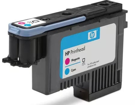 HP 72 Cyan Magenta Printhead, Reconditioned with WARRANTY C9383A