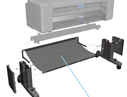 Basket Assembly for HP DesignJet T920, T930, T1500, T2500, T1600, T2600 CR357-67066