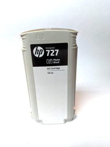 HP 727 Photo Black Ink Cartridge 130 ml B3P23A - Partially Used