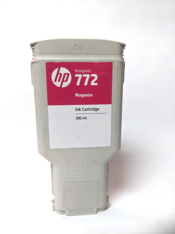 OEM HP 772 Magenta Ink Cartridge CN629A - Partially Used - 55% FULL MINIMUM