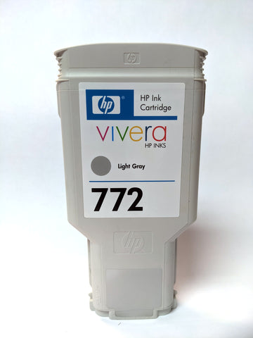 HP 772 Light Gray Ink Cartridge CN634A - Partially Used - 55% FULL MINIMUM