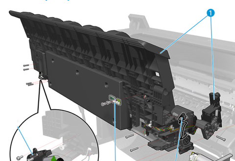 Stacker Assembly for HP DesignJet T920, T1500, T2500 CR354-67003