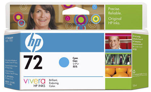 HP 72 130-ml Cyan Ink Cartridge (C9371A)