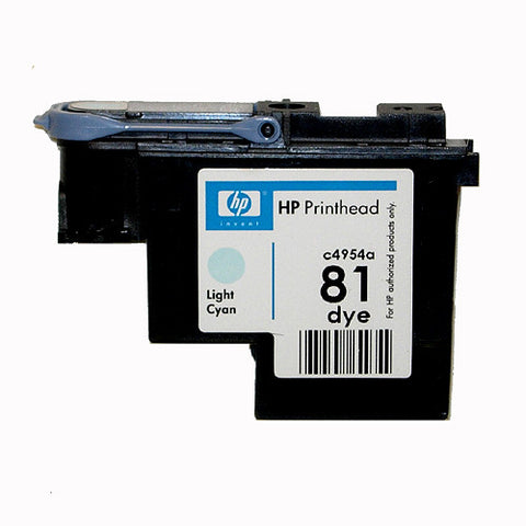 HP 81 Designjet 5000 5500 Dye Light Cyan Print Head C4954A-R