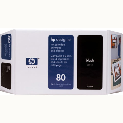 C4890A HP 80 Black Ink New HP OEM