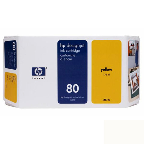 C4848A HP 80 Yellow Ink New HP OEM