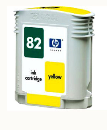 C4913A HP 82 Designjet Yellow Ink - Partially Used
