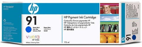 HP 91 Cyan Ink Cartridge (C9467A) PARTIALLY USED - 55% FULL MINIMUM
