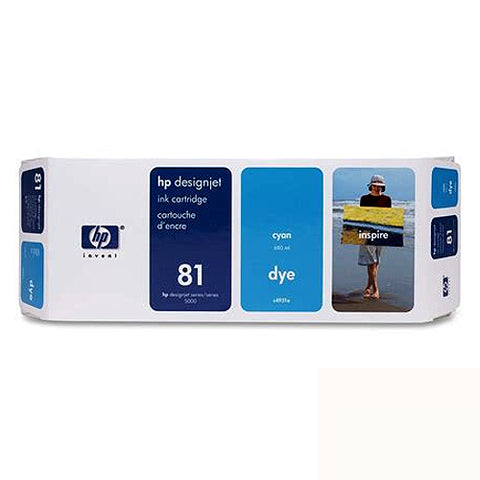 C4931A HP 81 Cyan Ink New OEM