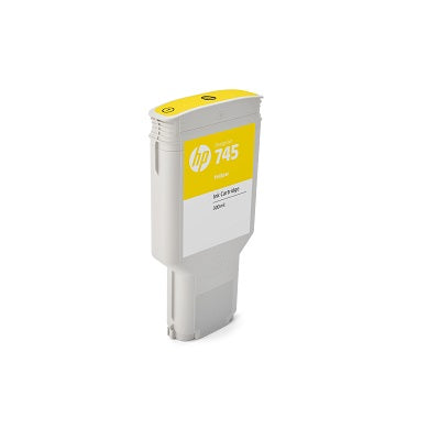 OEM HP 745 Yellow Ink Cartridge F9K02A - Partially Used - 55% FULL MINIMUM
