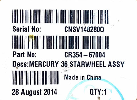 *NEW IN BOX OEM* HP DesignJet CR354-67004 HP 36-INCH STARWHEEL ASSEMBLY