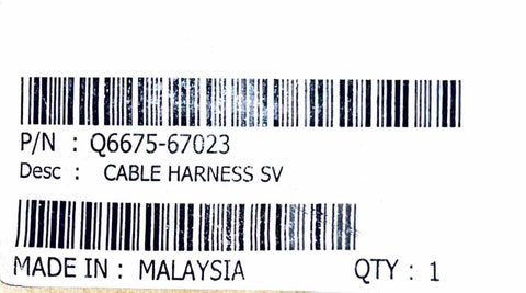 *NEW IN BOX OEM* Q6675-67023 Harness cables kit - Includes left and right ink supply systems (ISS) and printmech data cable 24/44-inch DesignJet Z3100, Z3200 photo printer series