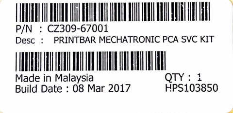*NEW IN BOX OEM* HP CZ309-67001 Printbar Mechatronics PCA Service Kit for HP PageWide XL 4000 5000 8000 series