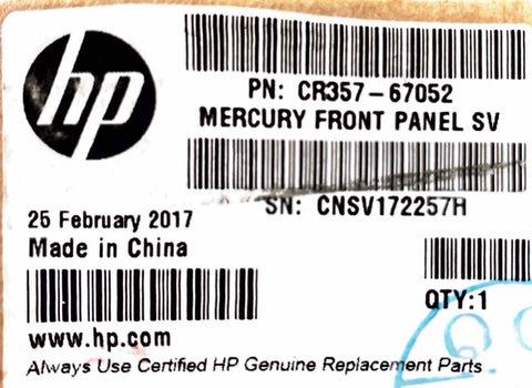 *NEW IN BOX OEM* HP CR357-67052 Control Panel | Designjet T920 T1500 T2500