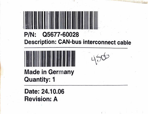 Q5677-60028 Designjet 4500mfp CAN Bus Interconnect Cable NEW OEM