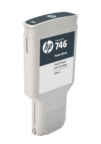 OEM HP 746 Matte Black Ink Cartridge P2V83A - Partially Used - 55% FULL MINIMUM