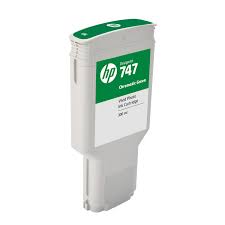 OEM HP 747 Chromatic Green Ink Cartridge P2V84A - Partially Used - 55% FULL MINIMUM