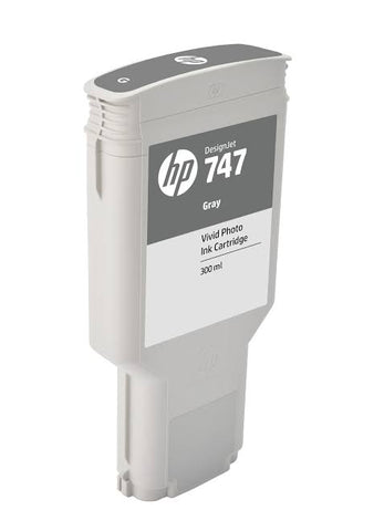 OEM HP 747 Grey Ink Cartridge P2V86A - Partially Used - 55% FULL MINIMUM
