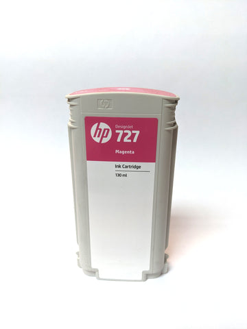 HP 727 Magenta Ink Cartridge 130 ml B3P20A - Partially Used
