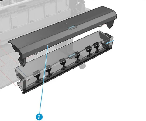 Top Roll Cover Assembly for HP DesignJet T3500 B9E24-67002