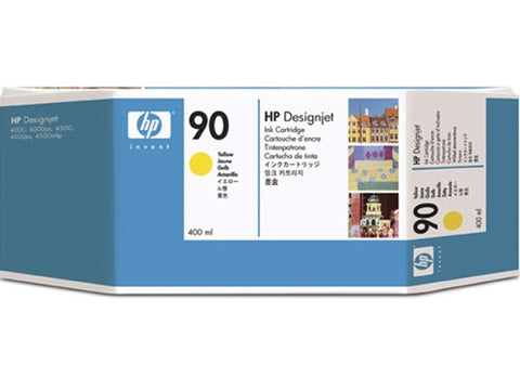 HP 90 400-ml Yellow Ink Cartridge (C5065A)