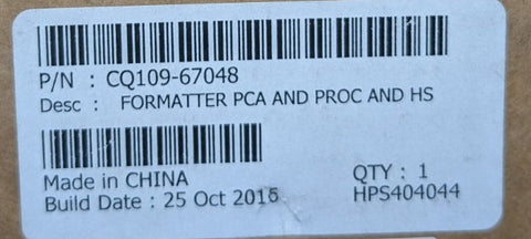 NEW OEM HP Designjet T7200 Formatter Main Board PCA CQ109-67048