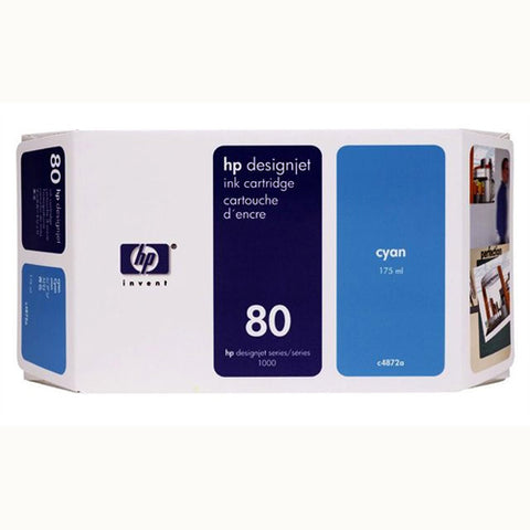 C4846A HP 80 Cyan Ink partially used HP OEM
